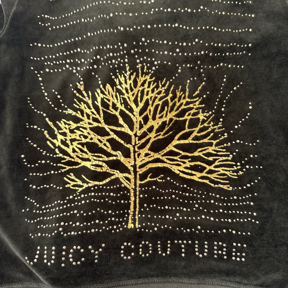 Juicy Couture Women’s Y2K Vintage Olive Green Velvet  Jacket